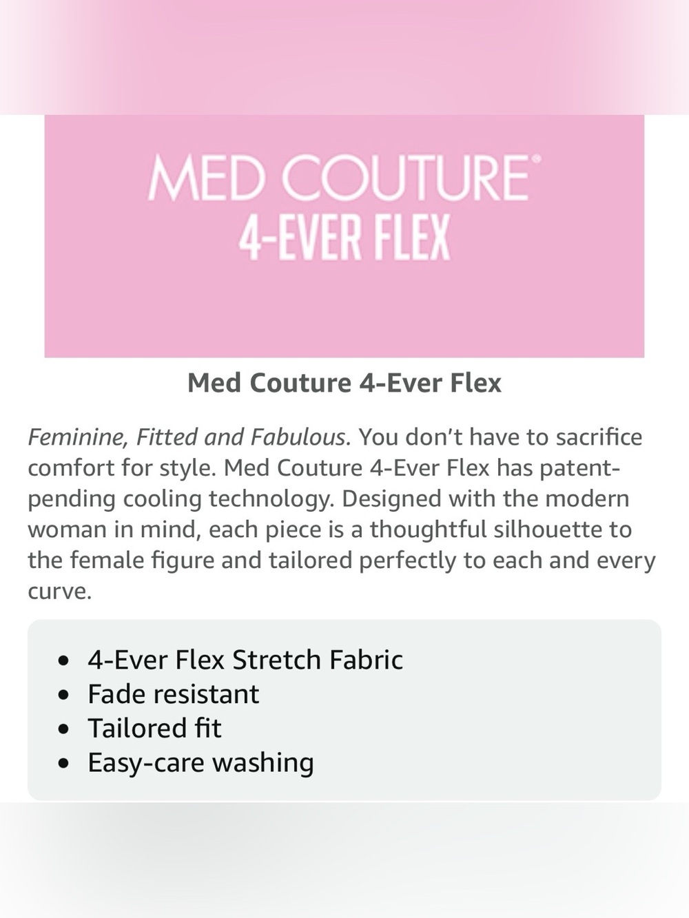 Med Couture Women’s 4 Ever Flex Stretch Cargo Pocket Scrub Pants Black Size M - Picture 6 of 7